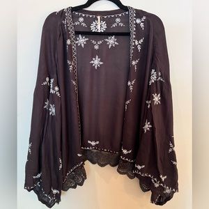 Free People One Size Short Kimono